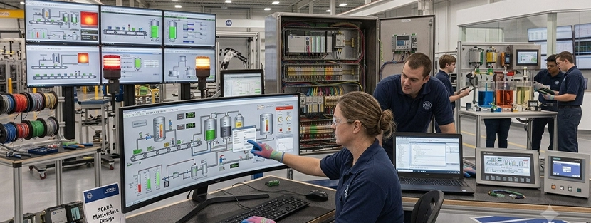 SCADA Systems Design, Monitoring & Industrial Visualization (Hands-On)